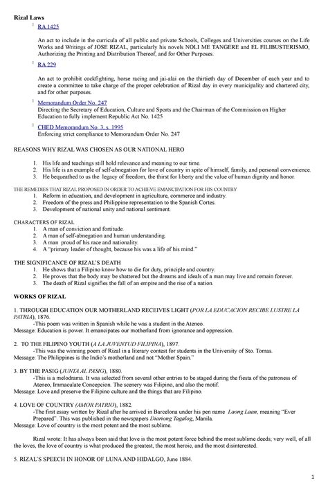 Appendix to Curricula Rules and Regulations .